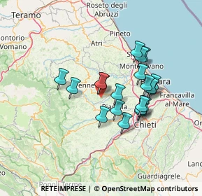 Mappa Loreto Aprutino, 65014 Loreto Aprutino PE, Italia (11.9255)