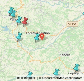 Mappa Loreto Aprutino, 65014 Loreto Aprutino PE, Italia (6.85455)