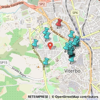 Mappa Via Francesco Cristofori, 01100 Viterbo VT, Italia (0.4515)