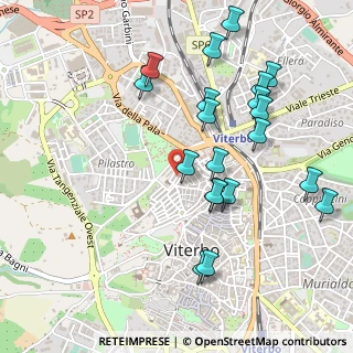 Mappa Via S. Faustino, 01100 Viterbo VT, Italia (0.56)