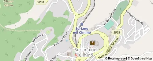 Mappa Soriano nel Cimino