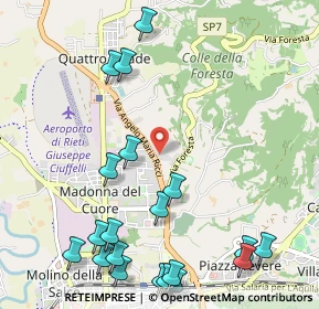 Mappa Via Saragat, 02100 Rieti RI, Italia (1.481)