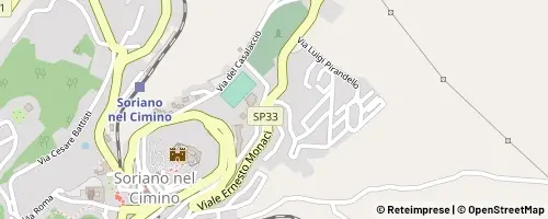 Mappa Soriano nel Cimino