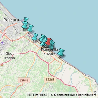 Mappa Via Riccione, 66023 Francavilla al Mare CH, Italia (2.109)