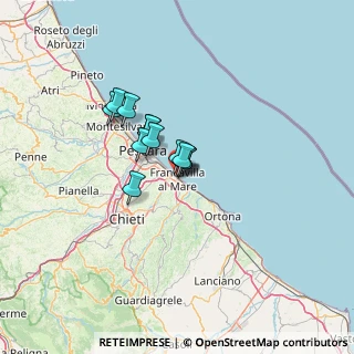 Mappa Via Riccione, 66023 Francavilla al Mare CH, Italia (8.1075)