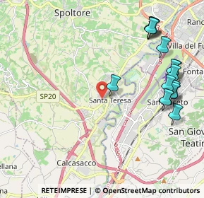 Mappa Via Fino, 65010 Spoltore PE, Italia (2.62125)
