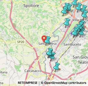 Mappa Via Fino, 65010 Spoltore PE, Italia (2.966)