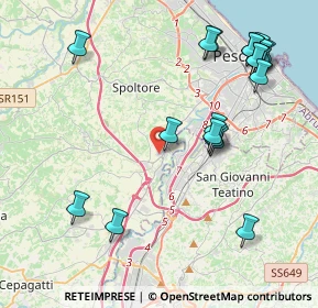 Mappa Via Fino, 65010 Spoltore PE, Italia (5.081)