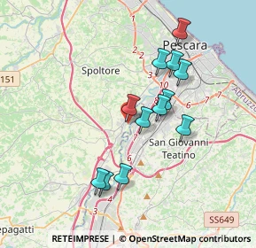 Mappa Via Pescara, 65010 Spoltore PE, Italia (3.36167)