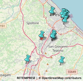 Mappa Via Pescara, 65010 Spoltore PE, Italia (4.753)