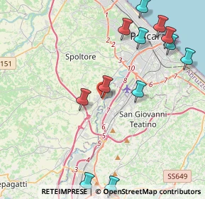 Mappa Via Pescara, 65010 Spoltore PE, Italia (5.24917)