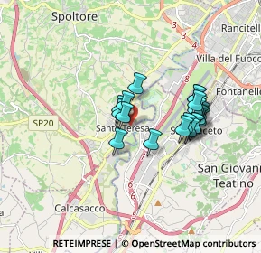 Mappa Via Pescara, 65010 Spoltore PE, Italia (1.467)