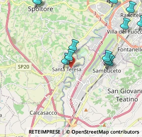Mappa Via Pescara, 65010 Spoltore PE, Italia (2.91857)