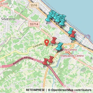 Mappa Contrada Cetti, 66023 Francavilla al Mare CH, Italia (1.0565)
