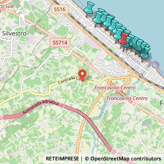 Mappa Contrada Cetti, 66023 Francavilla al Mare CH, Italia (1.563)