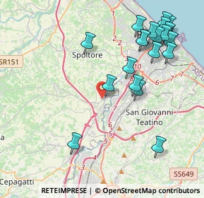 Mappa Via Lago di Como, 65010 Spoltore PE, Italia (5.009)