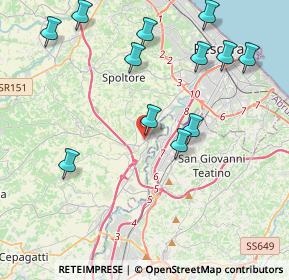 Mappa Via Lago di Como, 65010 Spoltore PE, Italia (4.80667)