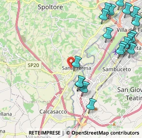 Mappa Via Lago di Como, 65010 Spoltore PE, Italia (2.983)