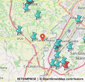 Mappa Via Lago di Como, 65010 Spoltore PE, Italia (2.888)