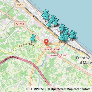 Mappa Contrada Cetti Castagne, 66023 Francavilla al Mare CH, Italia (1.02)