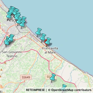 Mappa Via Fiume, 66023 Francavilla al Mare CH, Italia (6.9405)