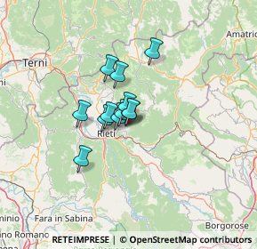 Mappa Via Abruzzi, 02100 Rieti RI, Italia (7.65167)