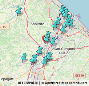 Mappa Via G. Sasso, 65010 Spoltore PE, Italia (4.0195)