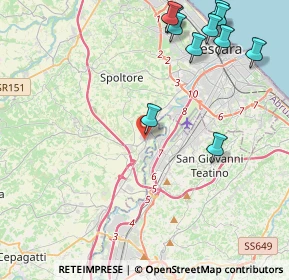 Mappa Via G. Sasso, 65010 Spoltore PE, Italia (5.57)