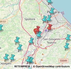 Mappa Via G. Sasso, 65010 Spoltore PE, Italia (5.974)