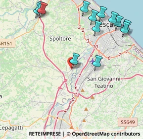 Mappa Via G. Sasso, 65010 Spoltore PE, Italia (5.63)