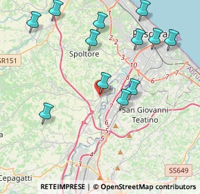 Mappa Via G. Sasso, 65010 Spoltore PE, Italia (4.79333)