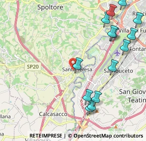 Mappa Via G. Sasso, 65010 Spoltore PE, Italia (2.88267)