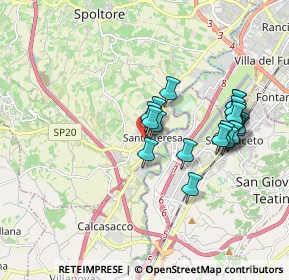 Mappa Via G. Sasso, 65010 Spoltore PE, Italia (1.7325)