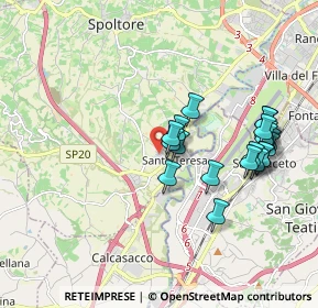 Mappa Via Metauro, 65010 Spoltore PE, Italia (1.8925)