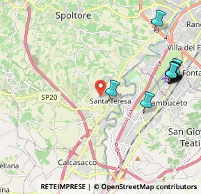 Mappa Via Metauro, 65010 Spoltore PE, Italia (2.58636)