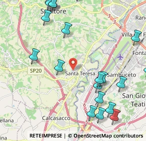 Mappa Via Metauro, 65010 Spoltore PE, Italia (2.898)