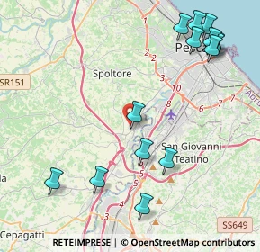 Mappa Via Metauro, 65010 Spoltore PE, Italia (5.39857)