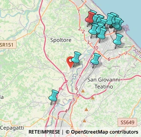 Mappa Via Metauro, 65010 Spoltore PE, Italia (5.0125)