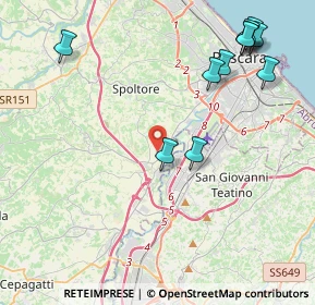 Mappa Via Metauro, 65010 Spoltore PE, Italia (5.33545)