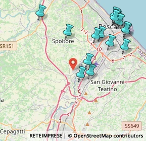 Mappa Via Metauro, 65010 Spoltore PE, Italia (5.14882)