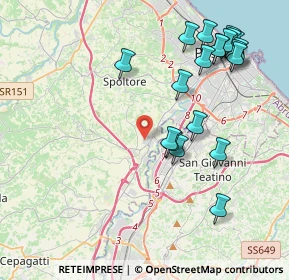 Mappa Via Metauro, 65010 Spoltore PE, Italia (4.8425)