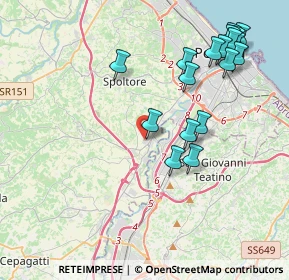 Mappa Via Metauro, 65010 Spoltore PE, Italia (4.72222)