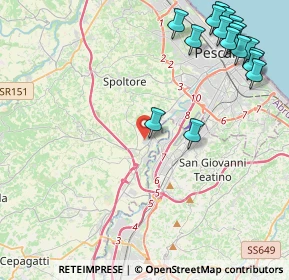 Mappa Via Metauro, 65010 Spoltore PE, Italia (6.02882)