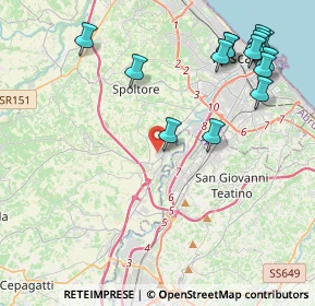 Mappa Via Metauro, 65010 Spoltore PE, Italia (5.39733)