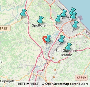 Mappa Via Metauro, 65010 Spoltore PE, Italia (4.66364)