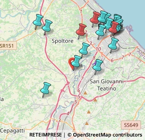 Mappa Via Metauro, 65010 Spoltore PE, Italia (4.9085)