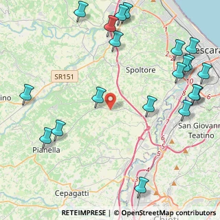 Mappa Via Perugia, 65019 Pianella PE, Italia (6.156)