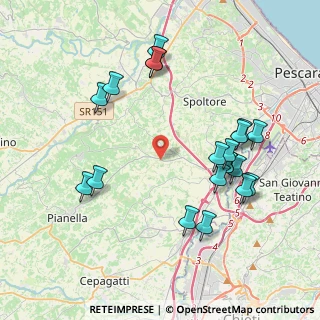 Mappa Via Perugia, 65019 Pianella PE, Italia (4.4385)