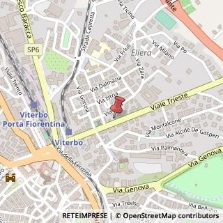 Mappa Viale Trieste, 36/A, 01100 Viterbo, Viterbo (Lazio)