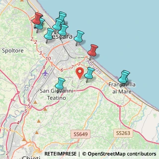 Mappa Strada Vicinale Del Trappeto, 65129 Pescara PE, Italia (5.07286)